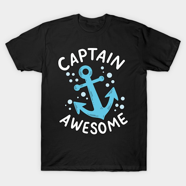 Captain Awesome T-Shirt by maxcode